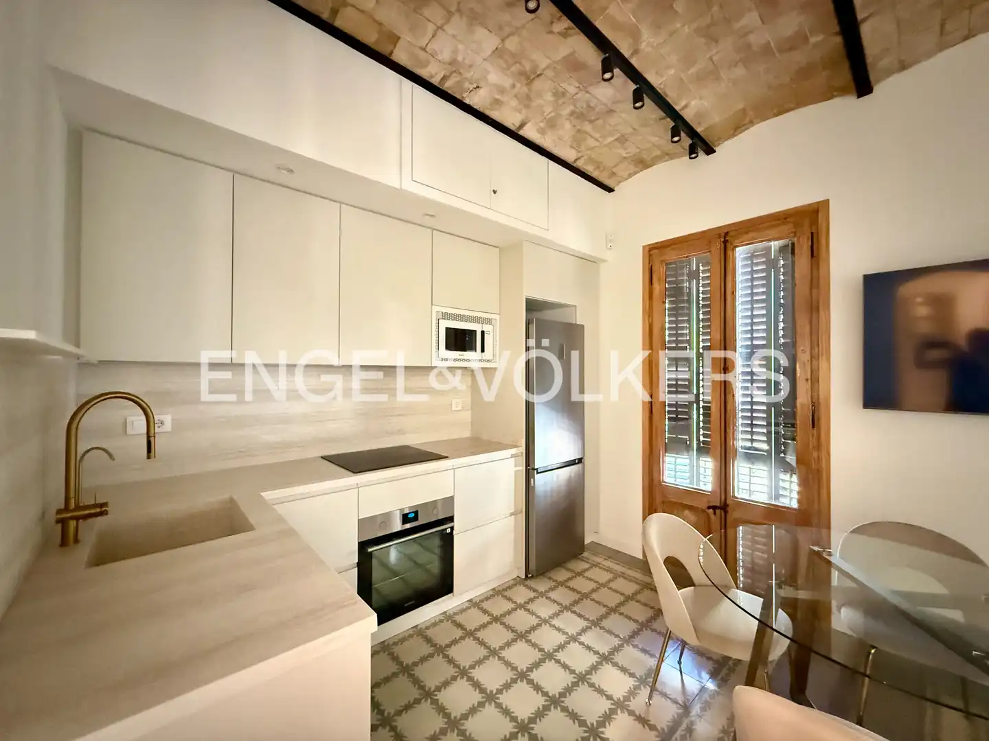 Kitchen of Flat for rent in Barcelona  with Air Conditioner, Heating and Parquet flooring