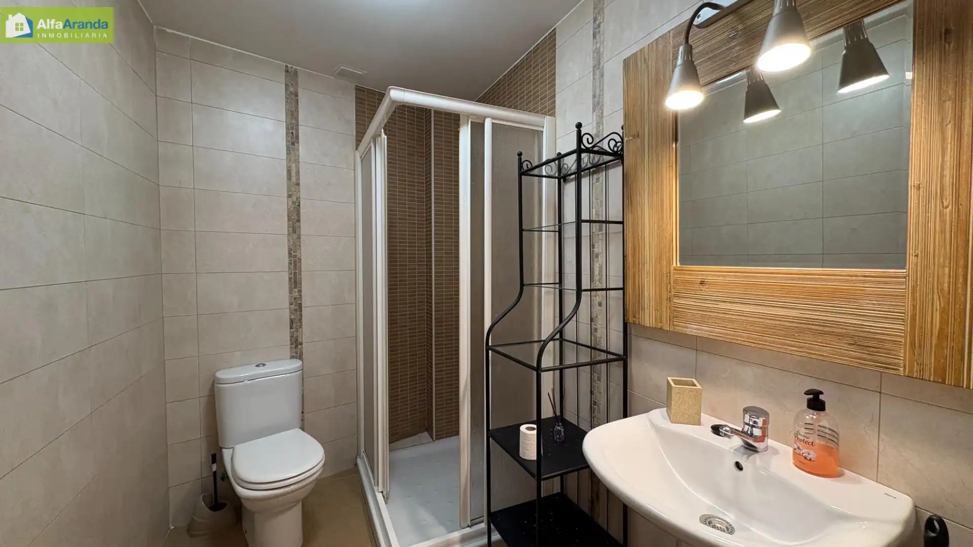 Bany de Apartament de lloguer en Aranda de Duero amb Calefacció i Moblat