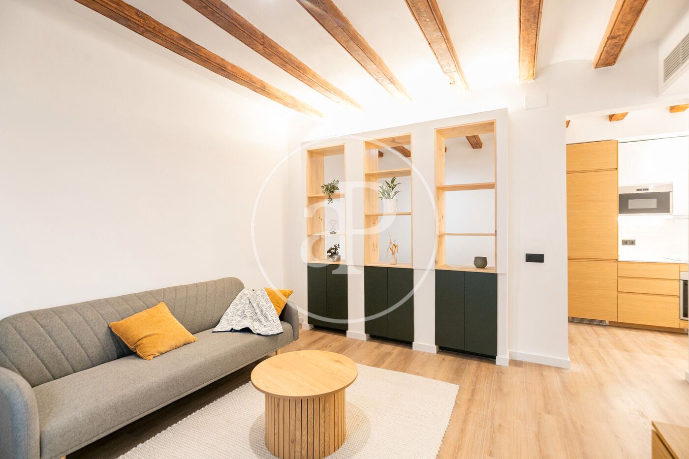 Sala d'estar de Pis en venda en  Barcelona Capital amb Aire condicionat i Calefacció