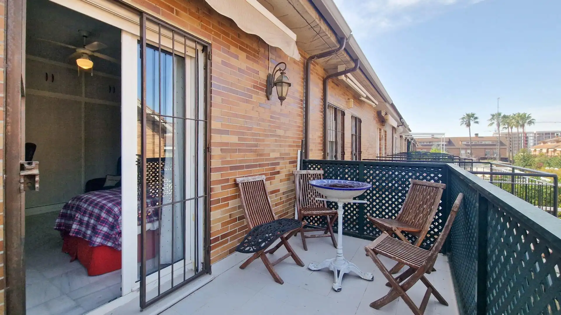 Terrassa de Casa adosada en venda en Badajoz amb Aire condicionat, Jardí privat i Terrassa