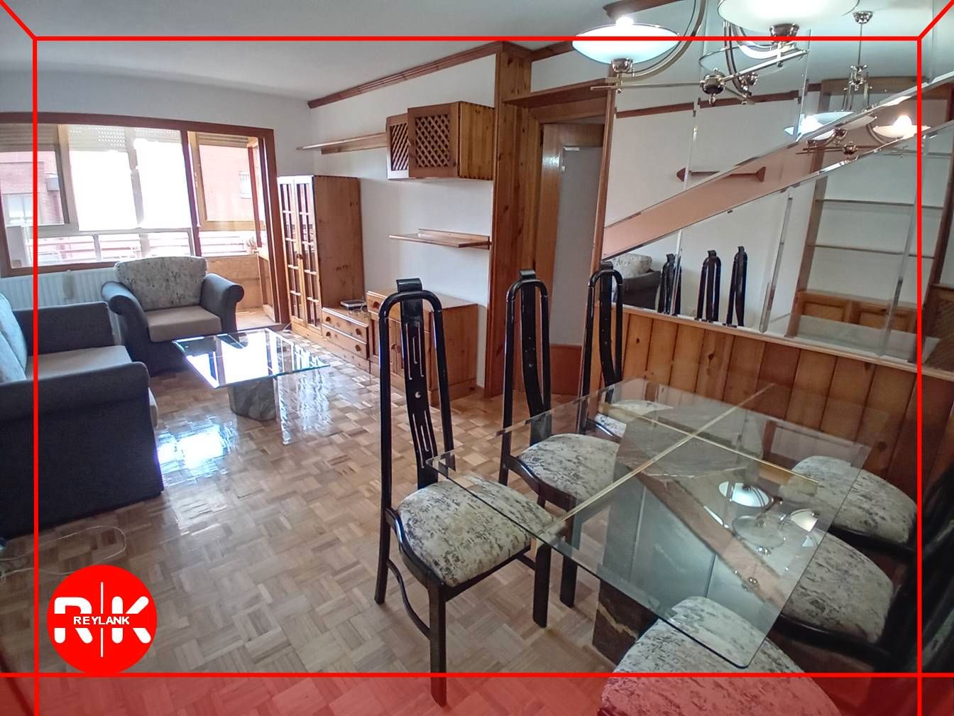 Living room of Flat to rent in San Fernando de Henares  with Air Conditioner, Parquet flooring and Terrace