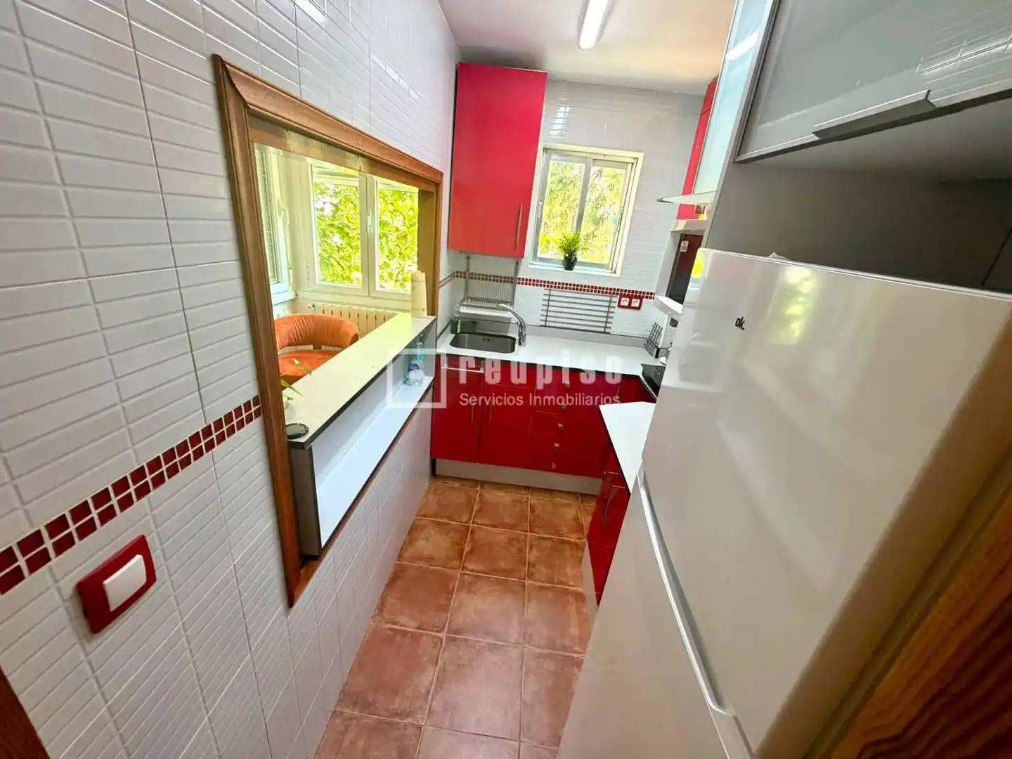 Cuina de Pis de lloguer en Madrid amb Calefacció, Parquet i Moblat
