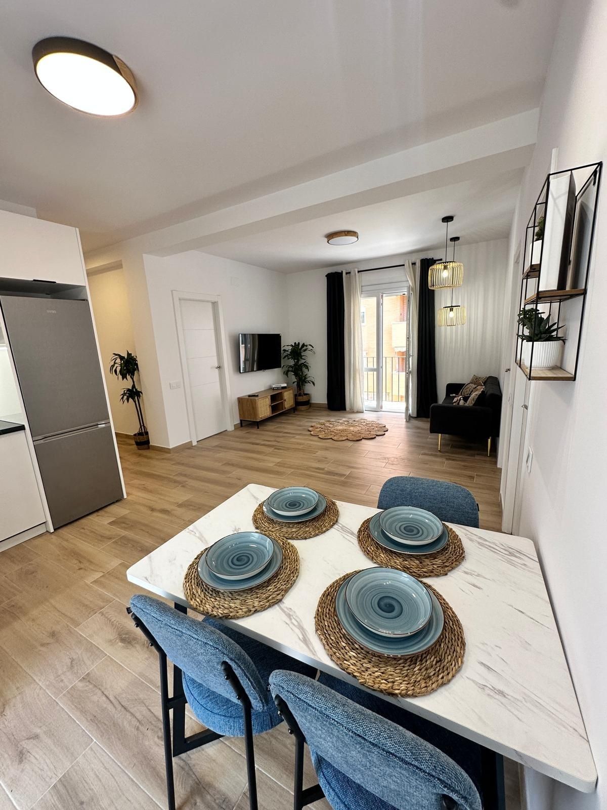 Sala d'estar de Pis de lloguer en Alicante / Alacant amb Moblat i Balcó