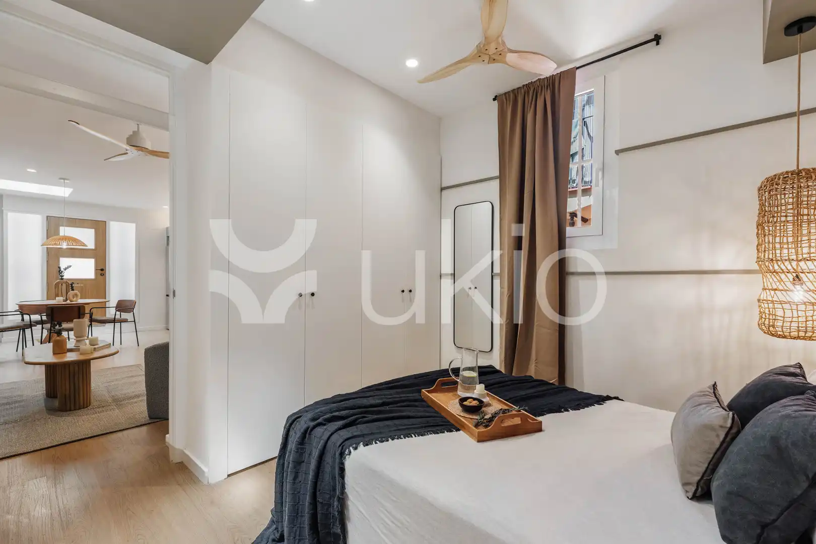 Bedroom of Apartments for rent in Barcelona  with Air Conditioner, Heating and Terrace