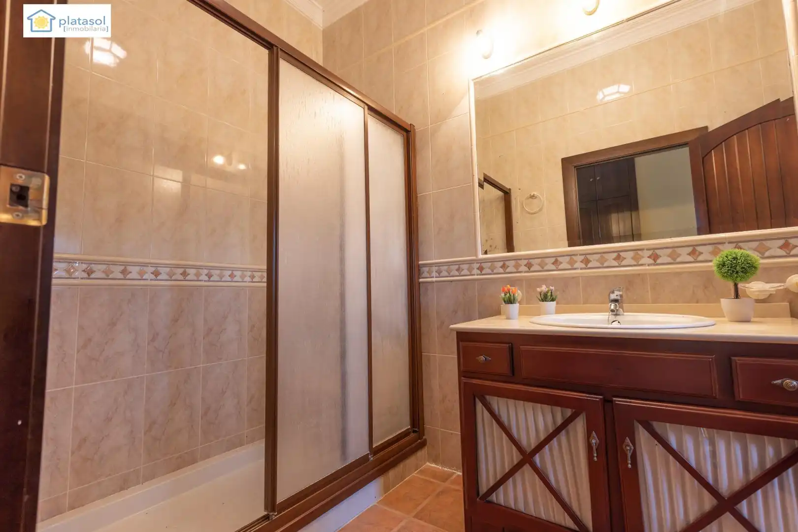 Baño de Finca rústica en venta en Chucena con Aire acondicionado, Calefacción y Jardín privado