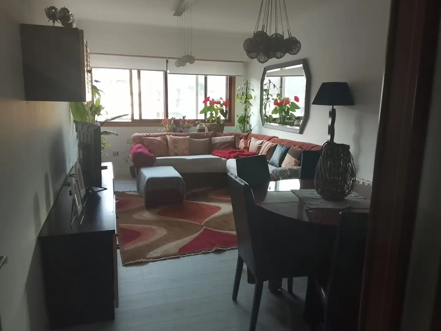 Sala de estar de Piso en venta en Allariz con Calefacción, Amueblado y Balcón