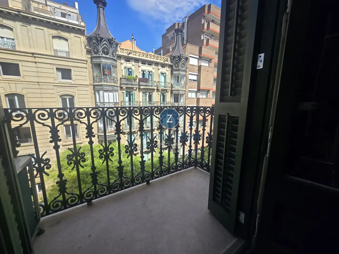 Terraza de Piso de alquiler en  Barcelona Capital con Parquet y Balcón