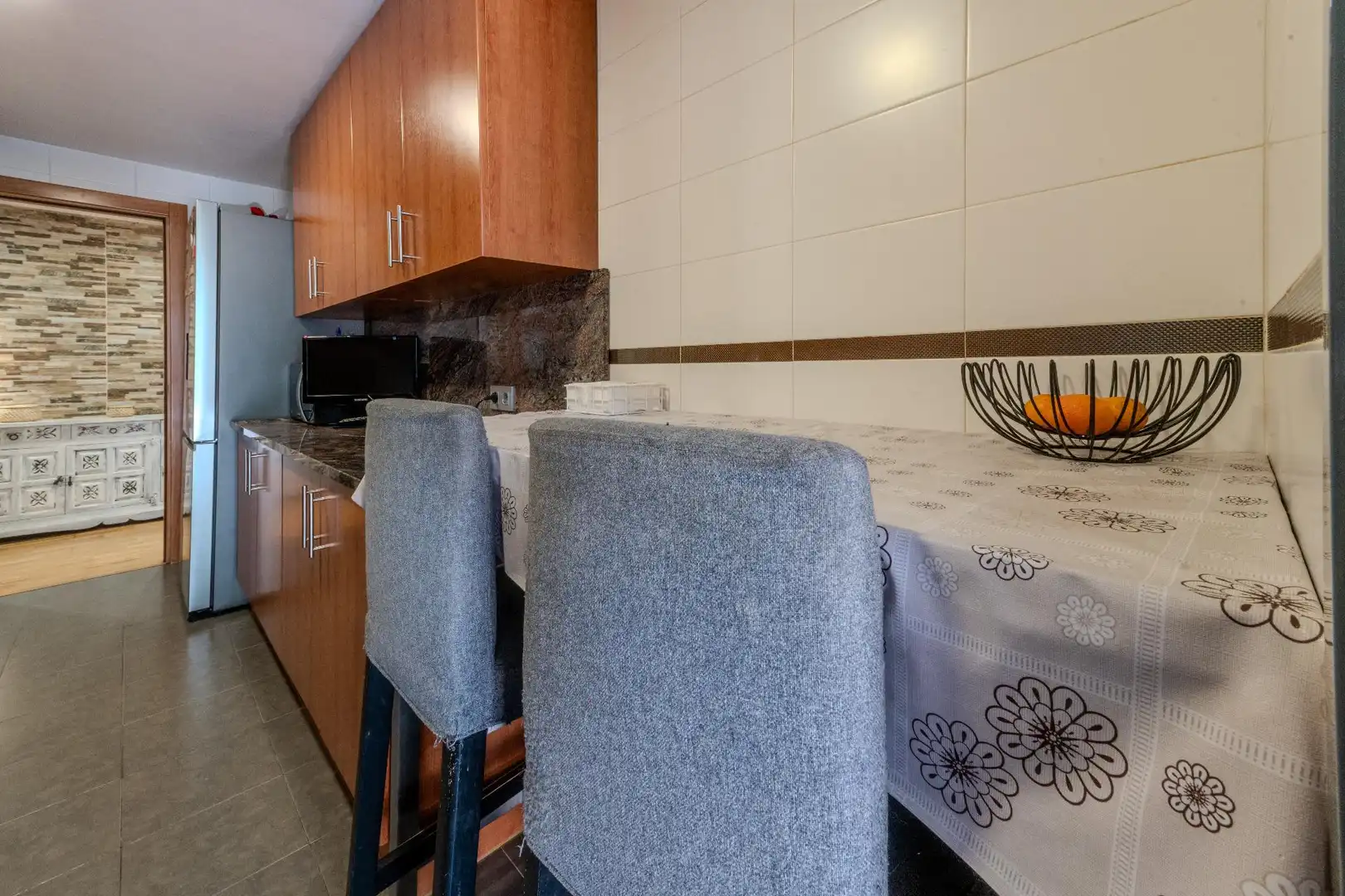 Cocina de Planta baja en venta en Sabadell con Aire acondicionado, Calefacción y Jardín privado