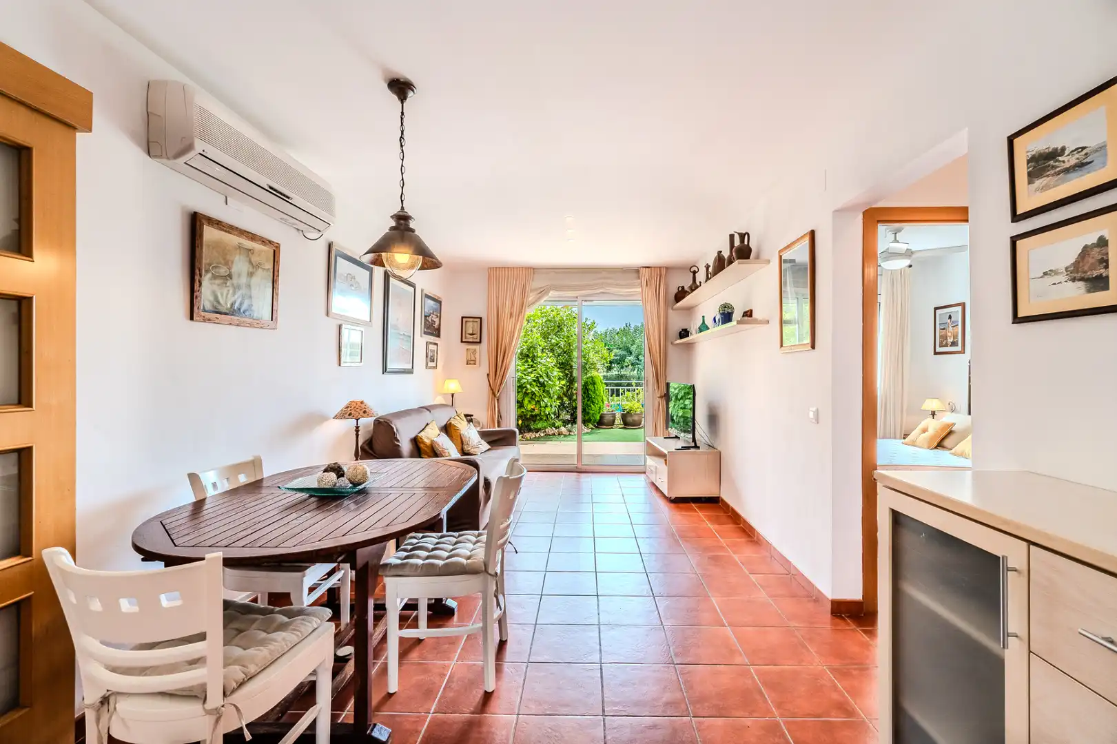 Sala de estar de Piso en venta en L'Ampolla con Aire acondicionado, Calefacción y Terraza