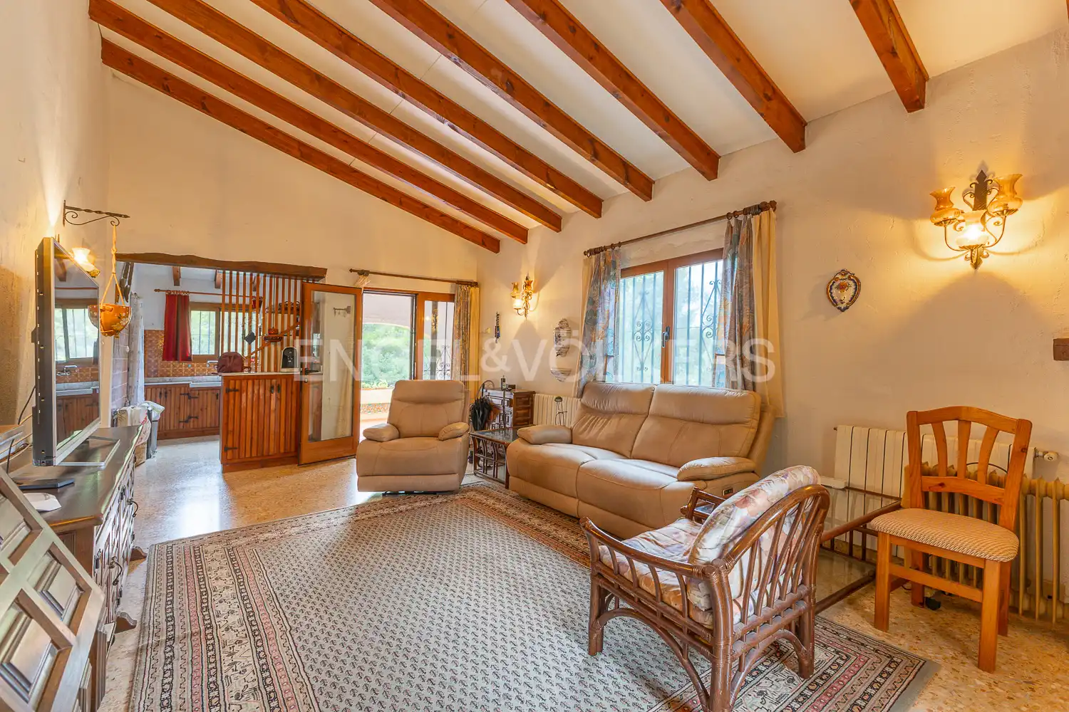Sala de estar de Casa o chalet en venta en Pedreguer con Aire acondicionado, Calefacción y Jardín privado