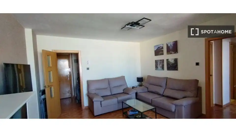 Living room of Flat for rent in Valencia  with Air Conditioner, Heating and Furnished