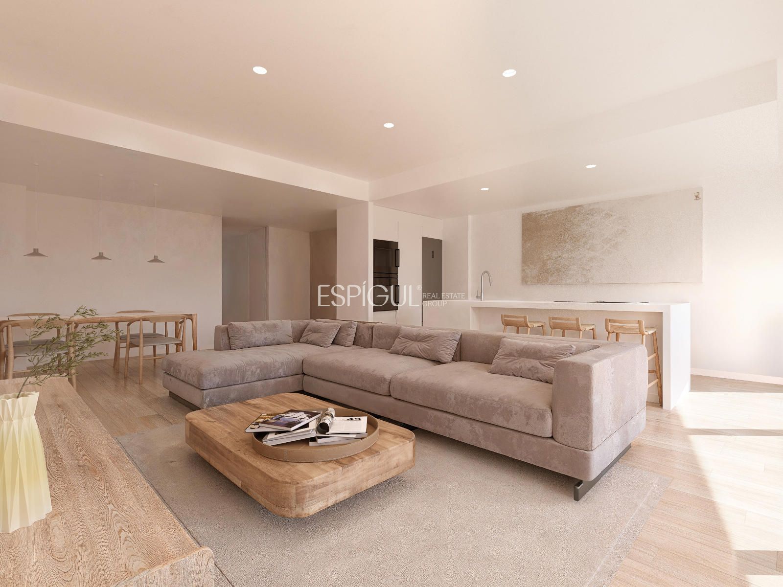 Sala d'estar de Pis en venda en Girona Capital amb Aire condicionat, Calefacció i Terrassa