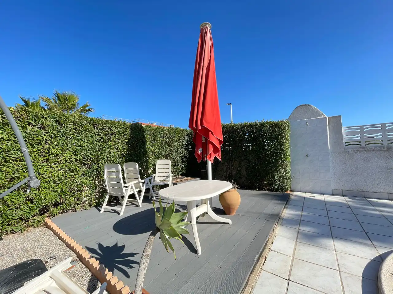 Terraza de Casa o chalet en venta en La Manga del Mar Menor con Aire acondicionado, Calefacción y Jardín privado