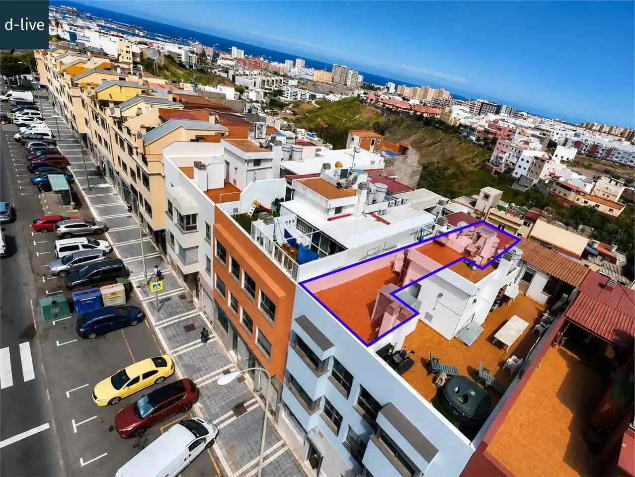 Vista exterior de Ático en venta en Las Palmas de Gran Canaria con Terraza