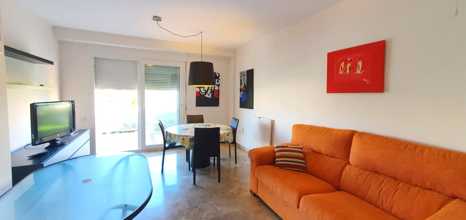 Wohnzimmer von Wohnungen zur Miete in Dénia mit Klimaanlage, Heizung und Terrasse