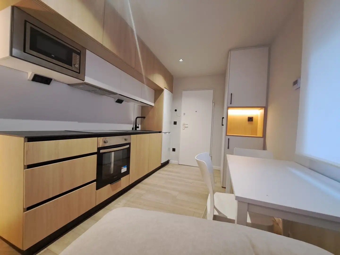 Kitchen of Apartments for rent in León Capital   with Parquet flooring, Furnished and Oven