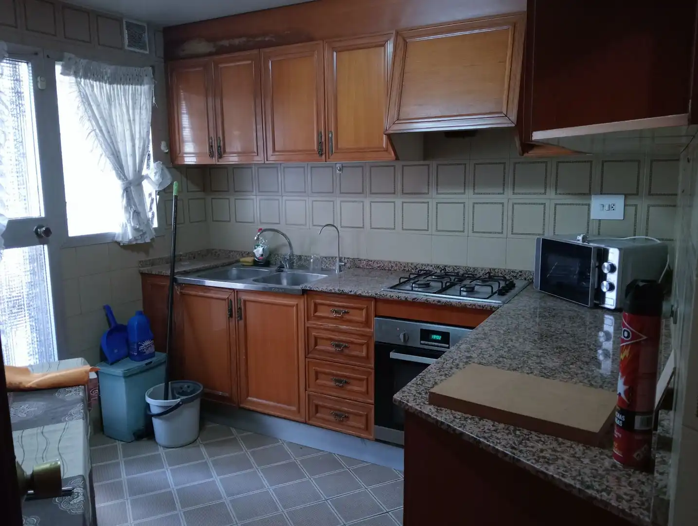 Cocina de Piso de alquiler en Valencia con Terraza