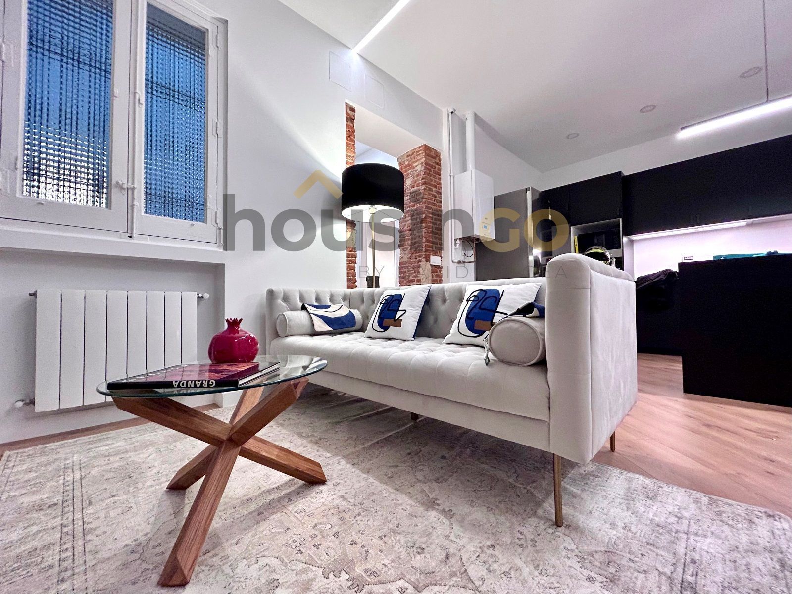 Living room of Flat for sale in  Madrid Capital  with Heating, Parquet flooring and Oven