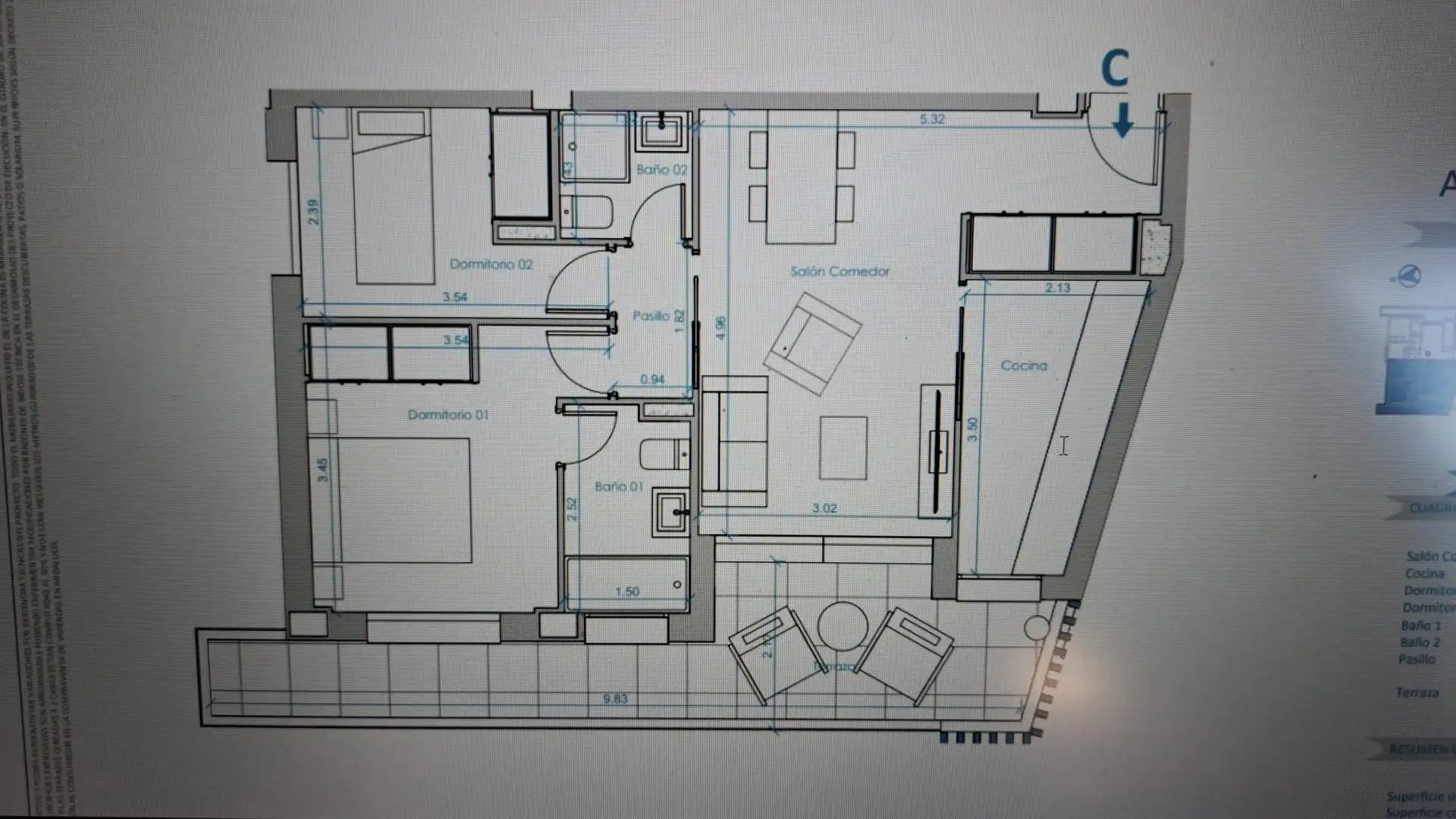 Mini appartamento di nuova costruzione con terrazza in vendita a Urbanización Santa Rosa 25, imagen 13