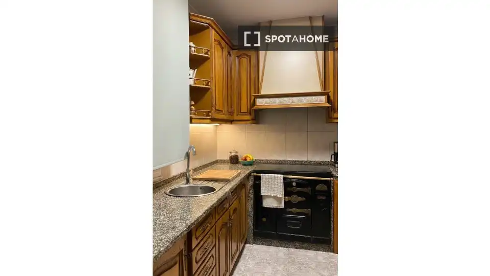 Cuina de Apartament per a compartir en Vigo  amb Aire condicionat, Calefacció i Terrassa