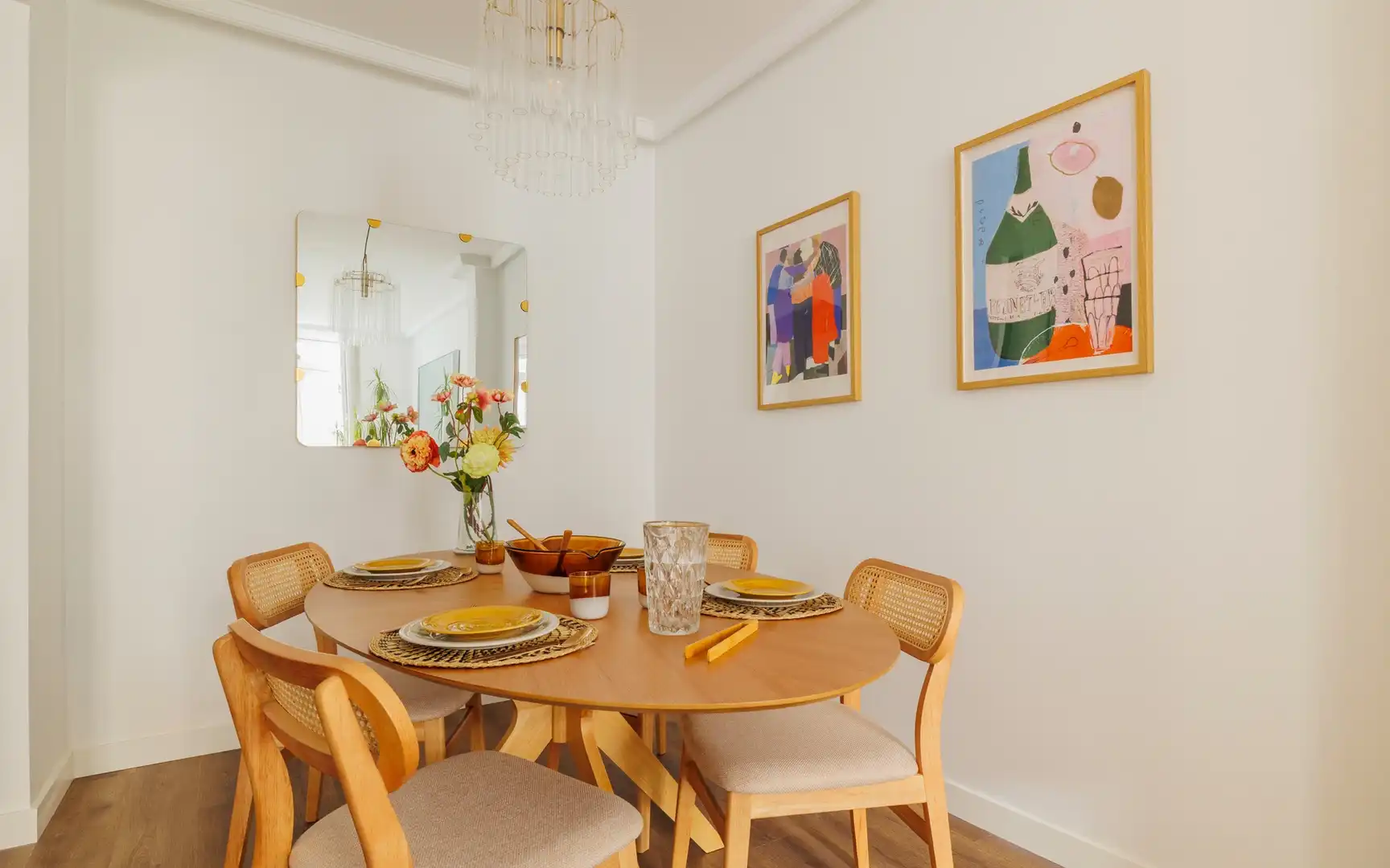 Comedor de Piso de alquiler en Madrid con Aire acondicionado, Calefacción y Amueblado