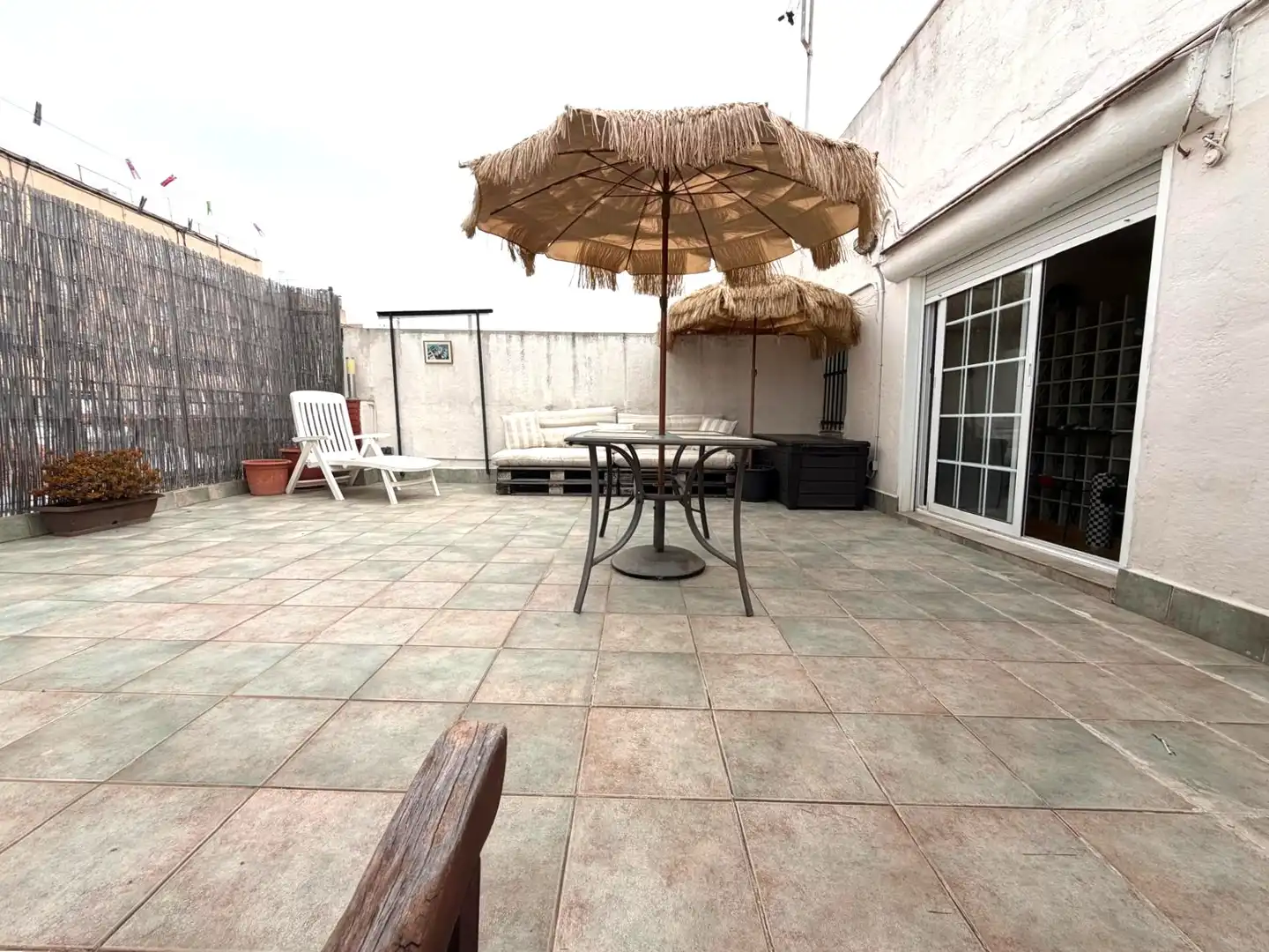 Terrasse von Wohnung zum Verkauf in Terrassa mit Parkett und Terrasse
