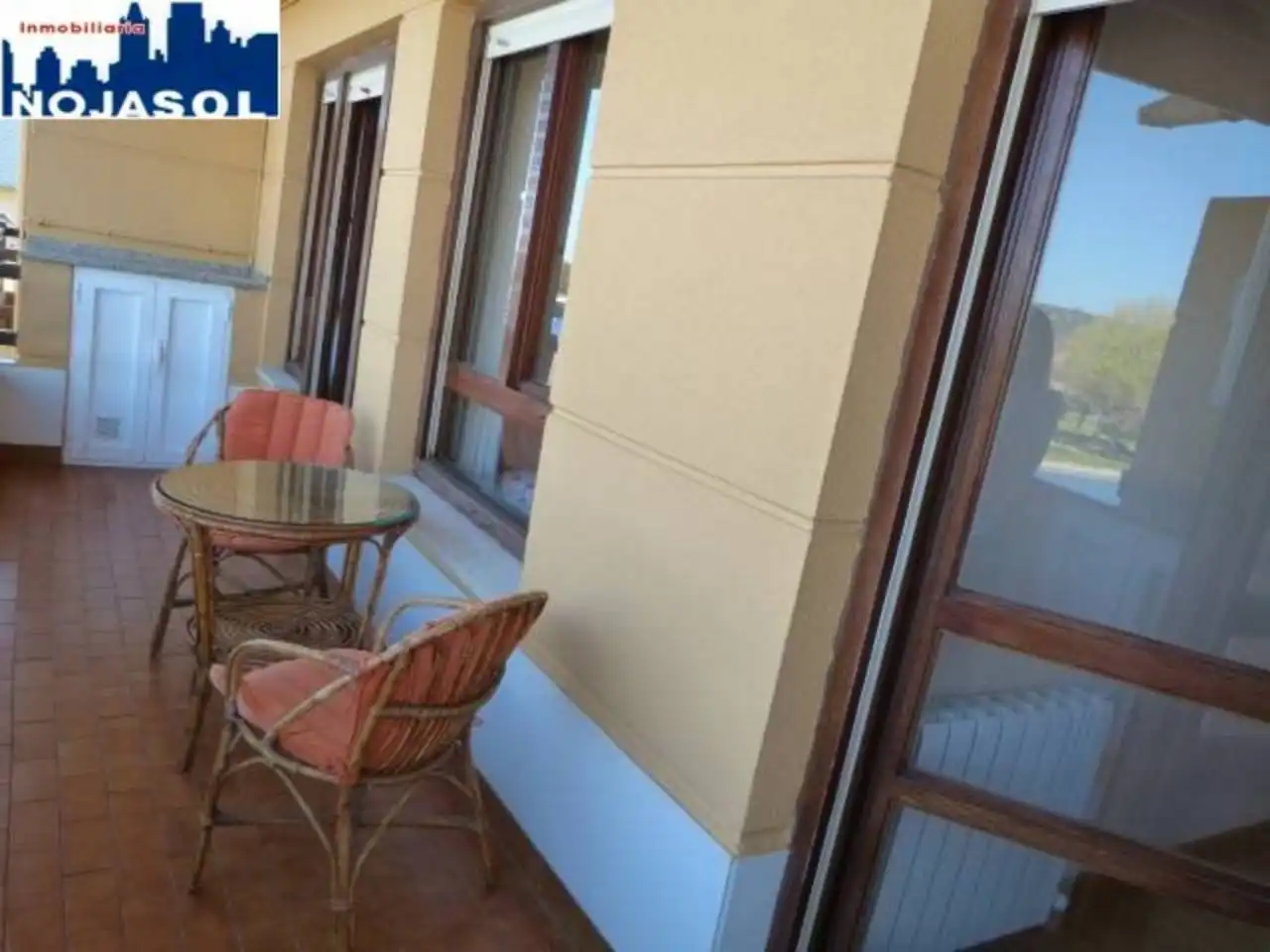 Balcony of Flat for rent in Noja  with Heating, Terrace and Furnished