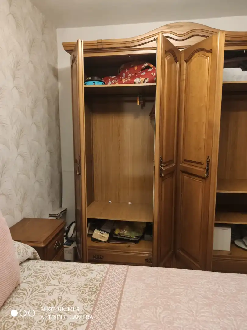 Bedroom of Flat for rent in Gijón   with Heating, Furnished and Oven