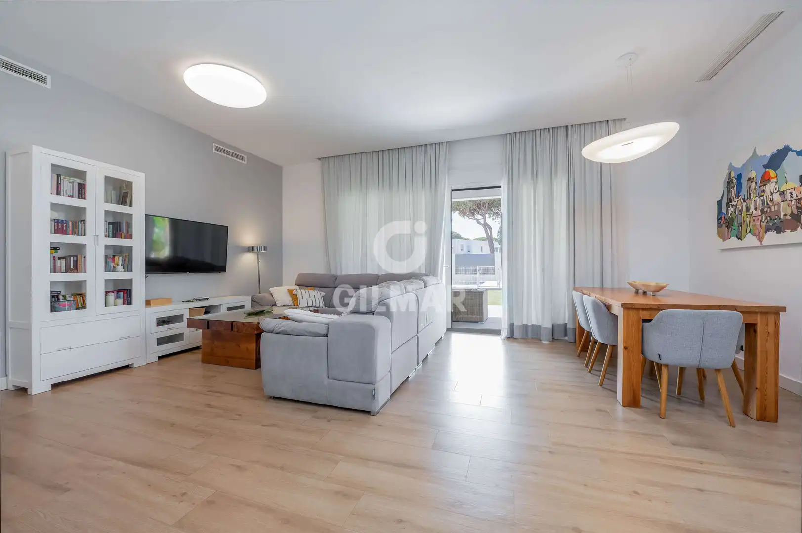 Living room of Houses for sale in El Puerto de Santa María  with Heating, Private garden and Swimming Pool