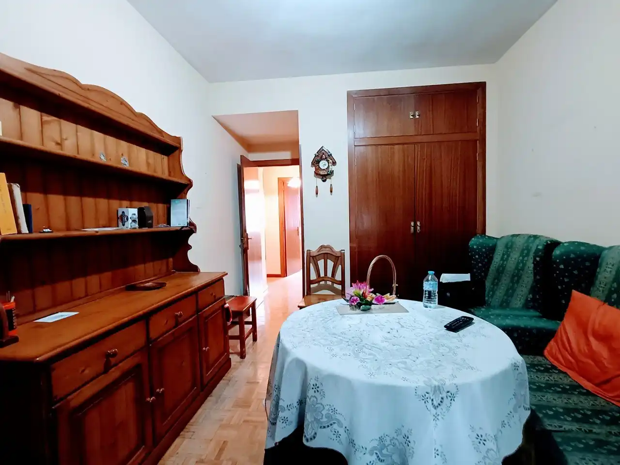 Dining room of Flat for sale in  Madrid Capital  with Heating, Parquet flooring and Terrace