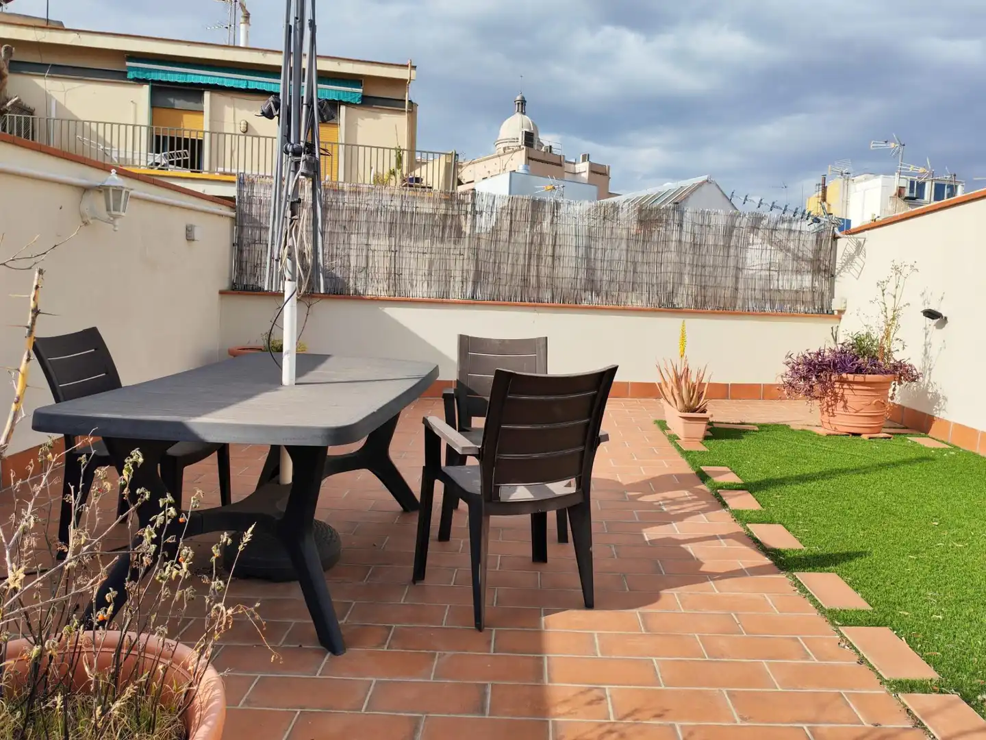 Terrassa de Apartament en venda en  Barcelona Capital amb Aire condicionat, Parquet i Terrassa