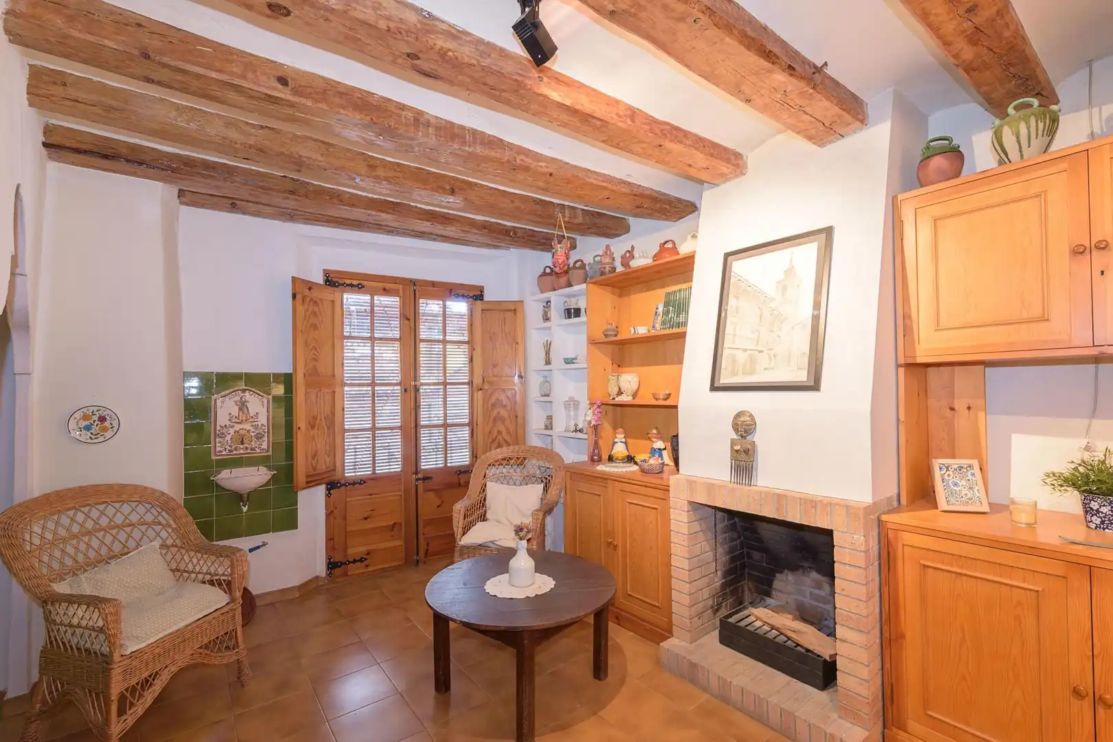 Sala de estar de Finca rústica en venta en Organyà con Calefacción