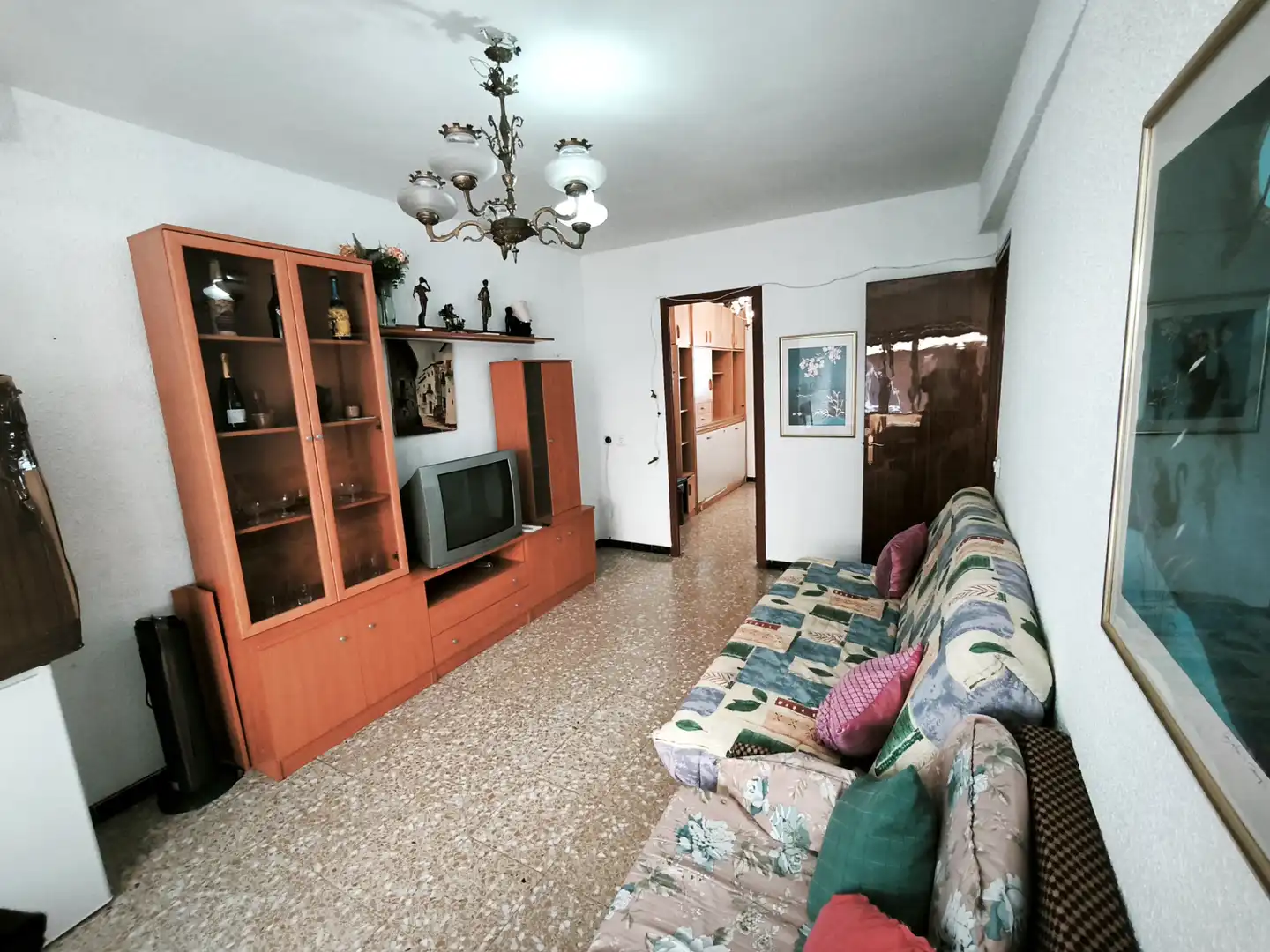 Wohnzimmer von Wohnung zum Verkauf in La Ràpita mit Möbliert