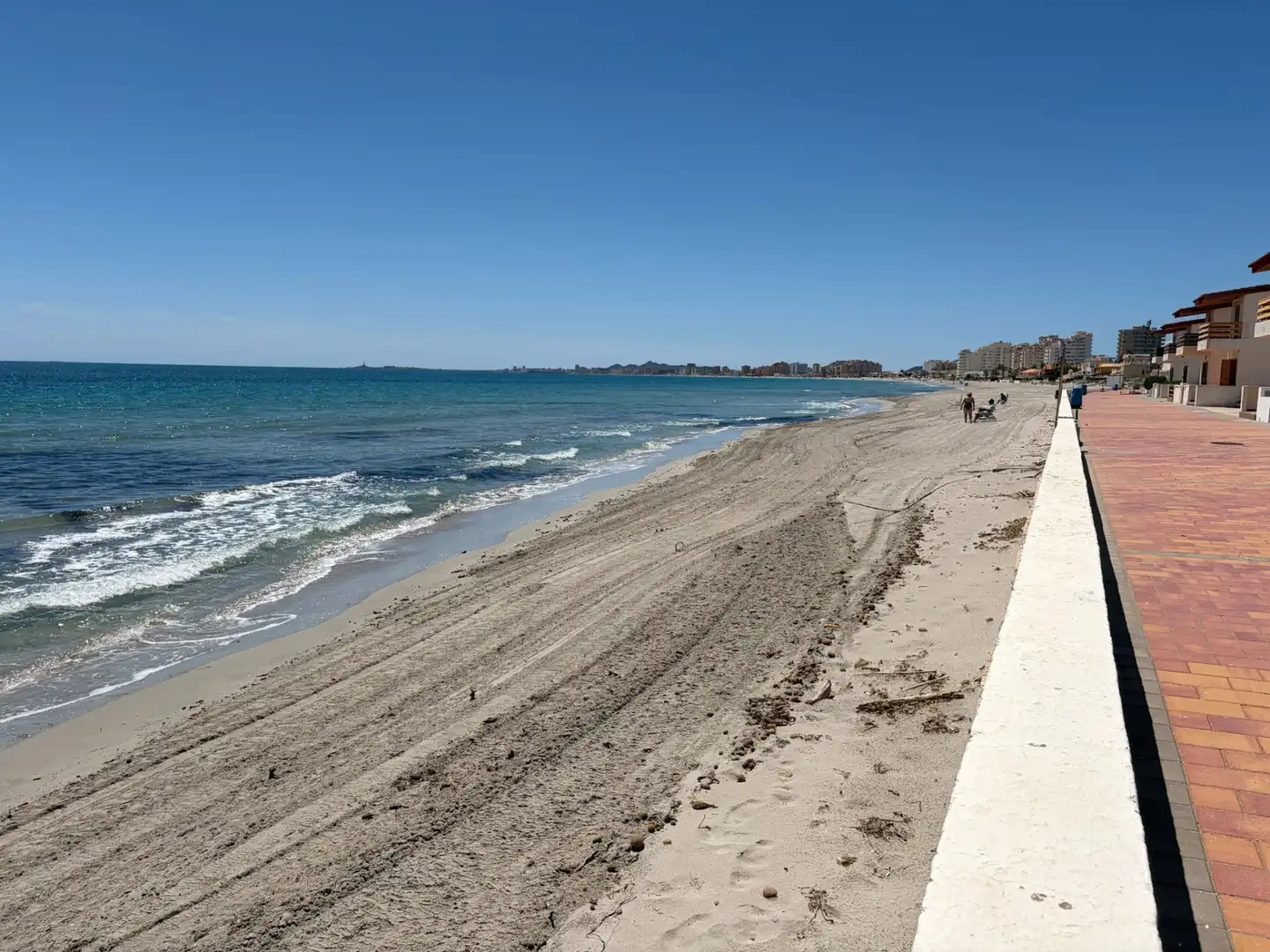 Außenansicht von Wohnung zum Verkauf in La Manga del Mar Menor mit Klimaanlage, Terrasse und Möbliert