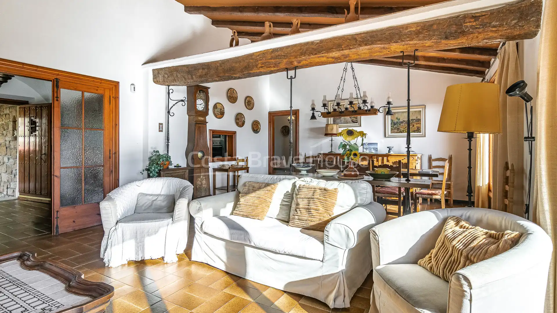 Sala d'estar de Casa o xalet en venda en Palafrugell amb Calefacció, Jardí privat i Terrassa
