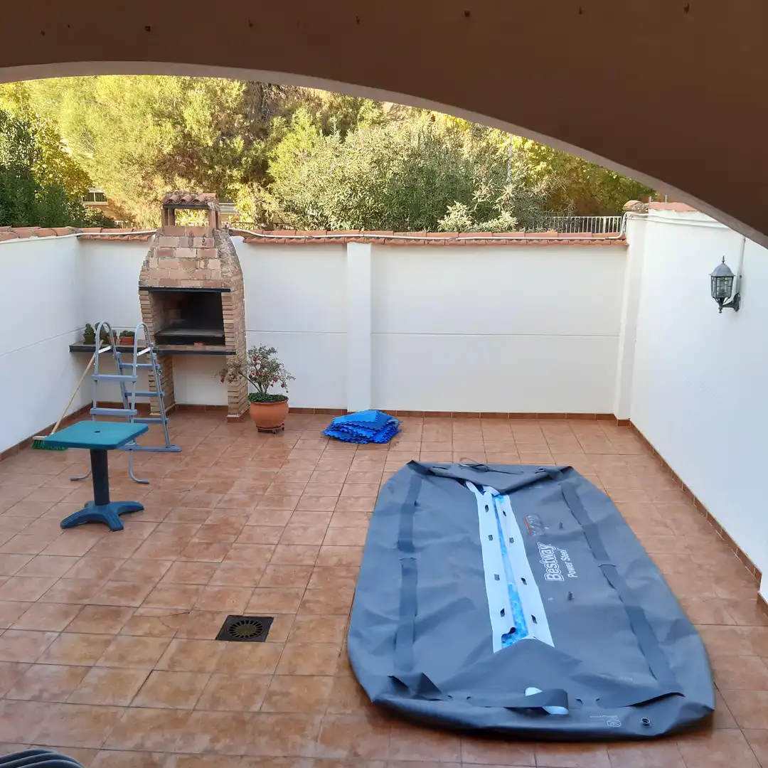 Terraza de Casa adosada en venta en Ciudad Real con Aire acondicionado, Calefacción y Jardín privado