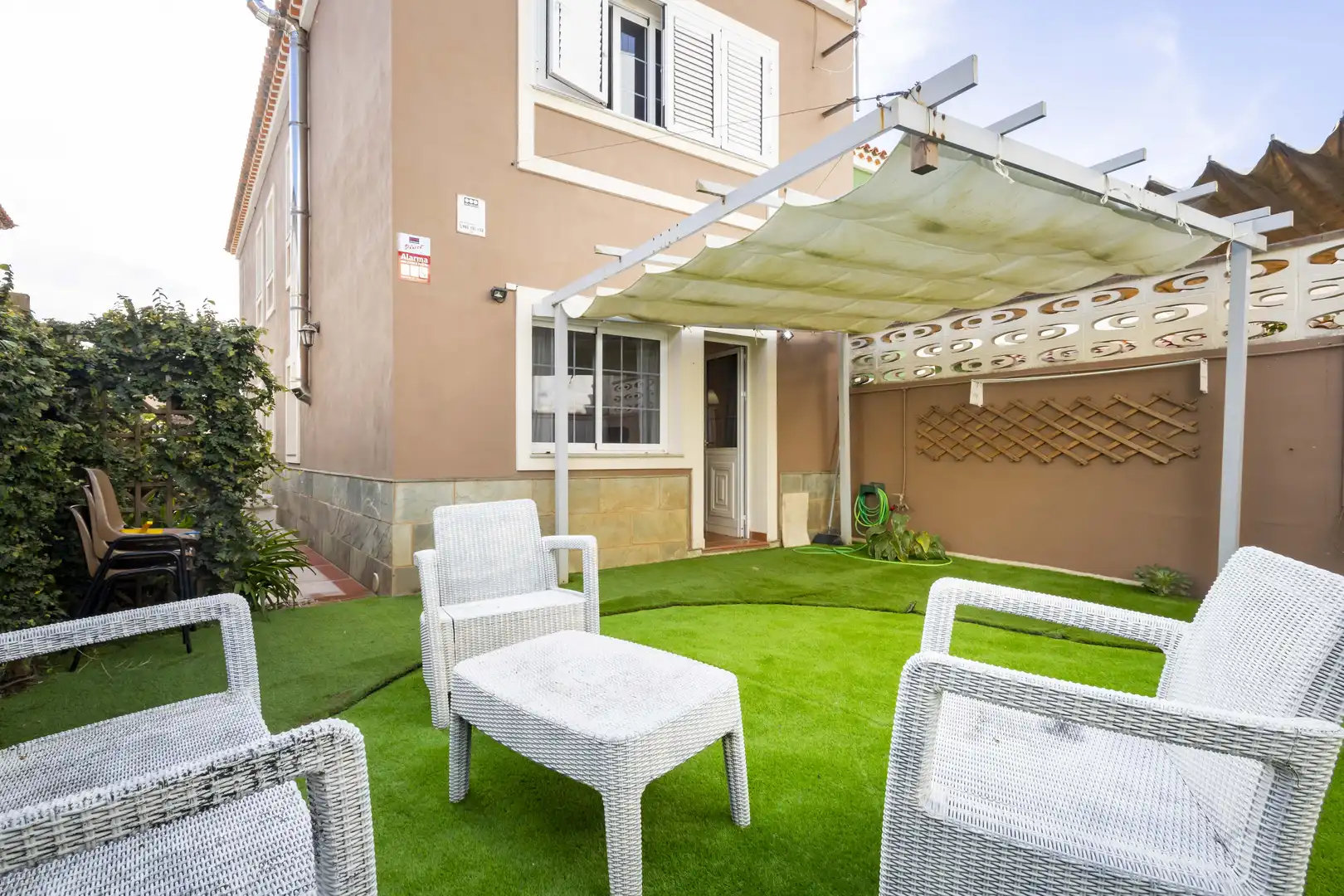 Terraza de Casa adosada en venta en San Cristóbal de la Laguna con Calefacción, Jardín privado y Terraza