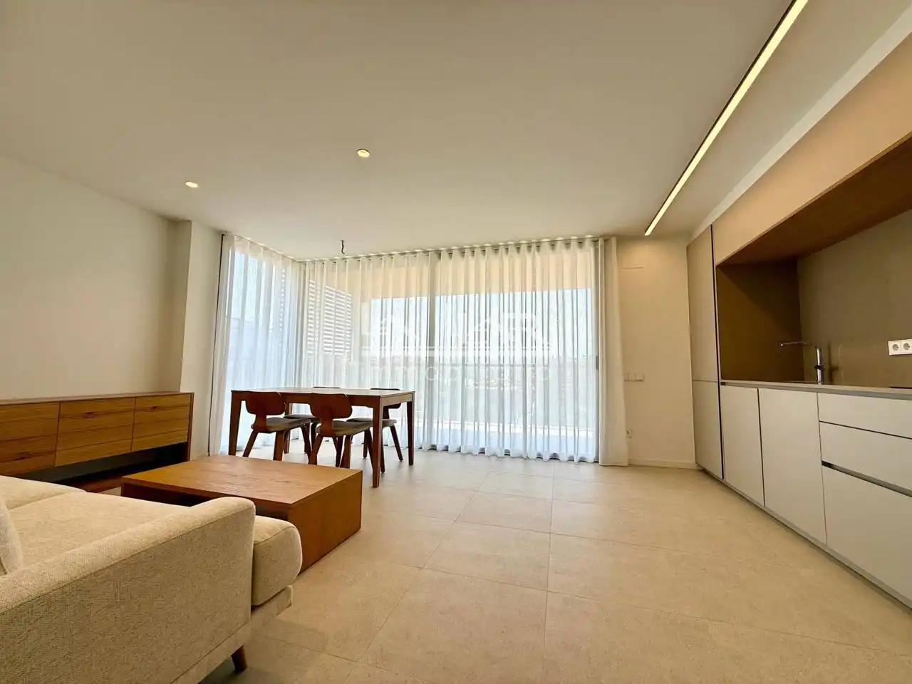 Living room of Flat for rent in Vic  with Heating, Terrace and Storage room