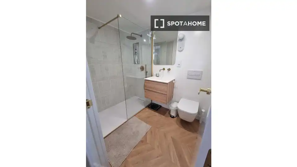 Bathroom of Apartments for share in Málaga  with Air Conditioner, Terrace and Furnished
