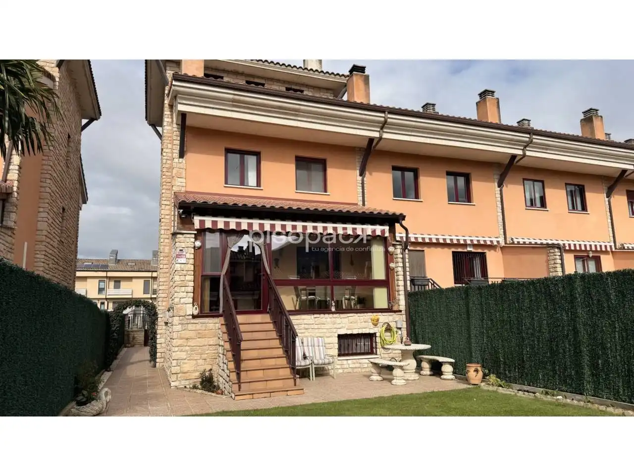 Jardín de Casa adosada en venta en Berrioplano / Berriobeiti con Calefacción, Jardín privado y Parquet