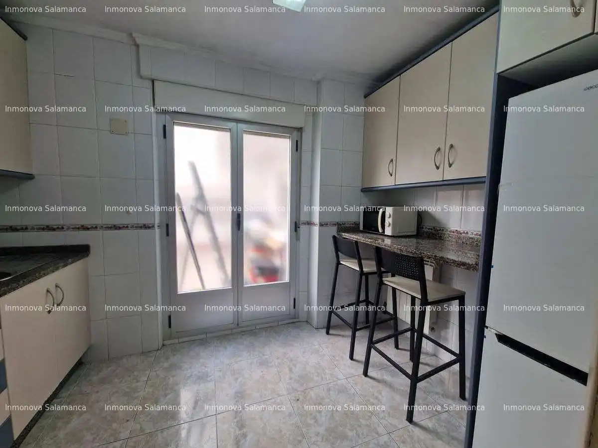 Kitchen of Flat for share in Salamanca  with Heating, Terrace and Furnished