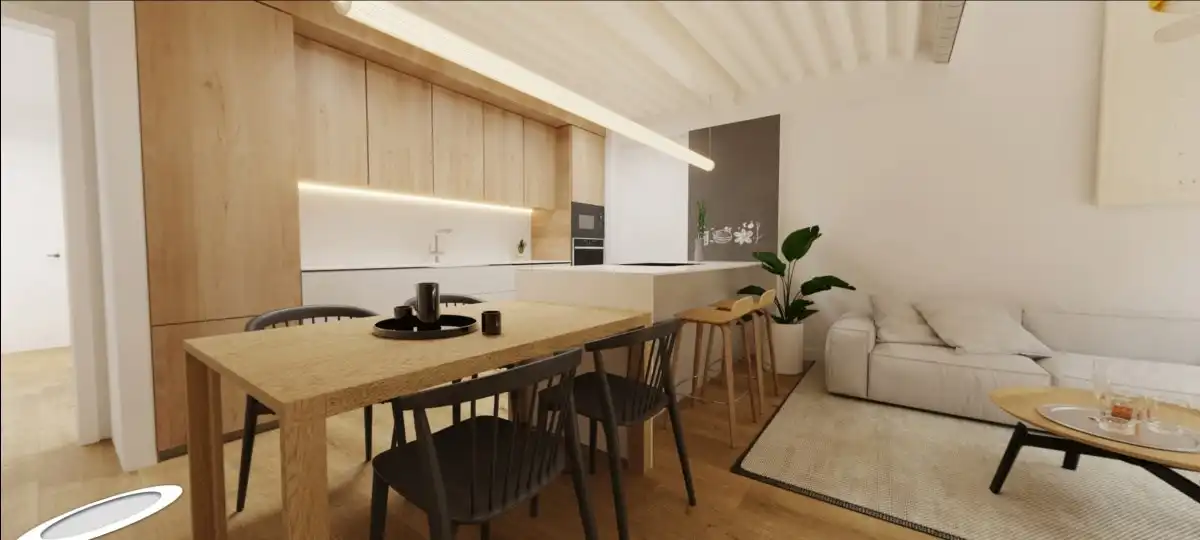 Cocina de Casa adosada en venta en Rubí con Calefacción y Terraza