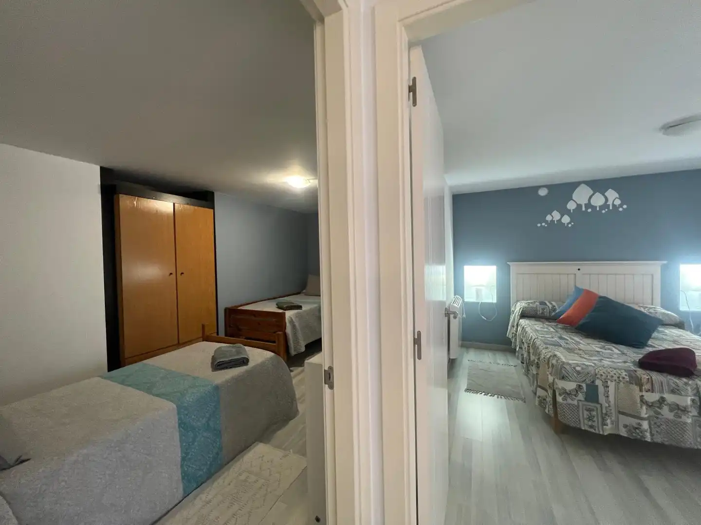 Dormitori de Apartament de lloguer en Lugo amb Calefacció, Terrassa i Moblat