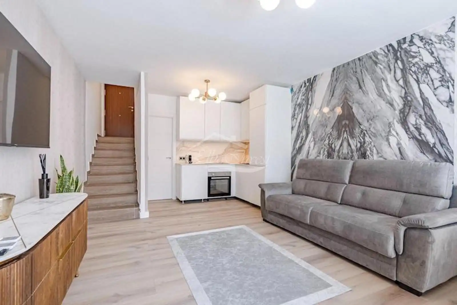 Sala de estar de Dúplex en venta en Adeje con Aire acondicionado, Parquet y Terraza