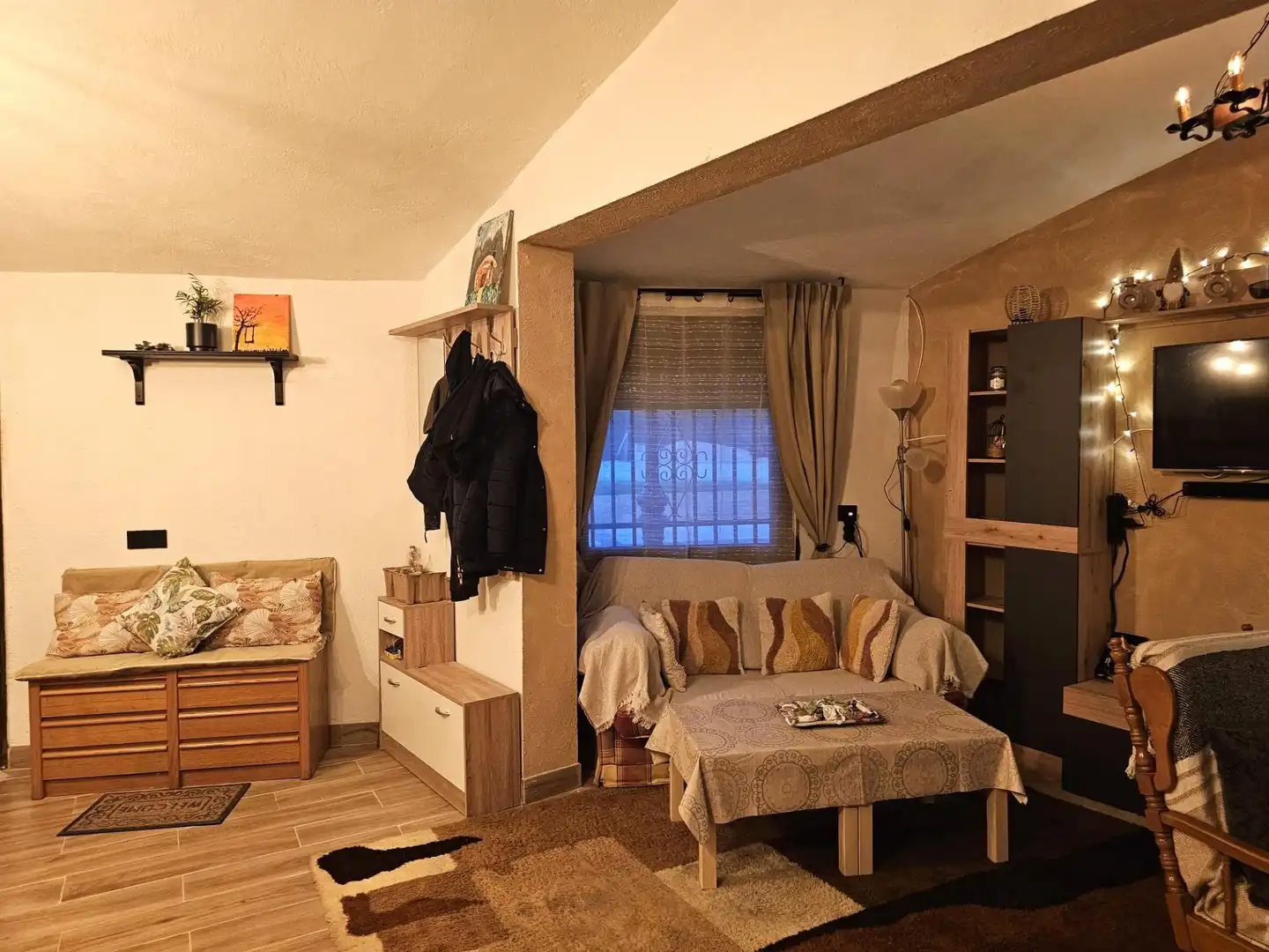 Sala de estar de Casa o chalet en venta en Aldea del Fresno con Aire acondicionado y Calefacción