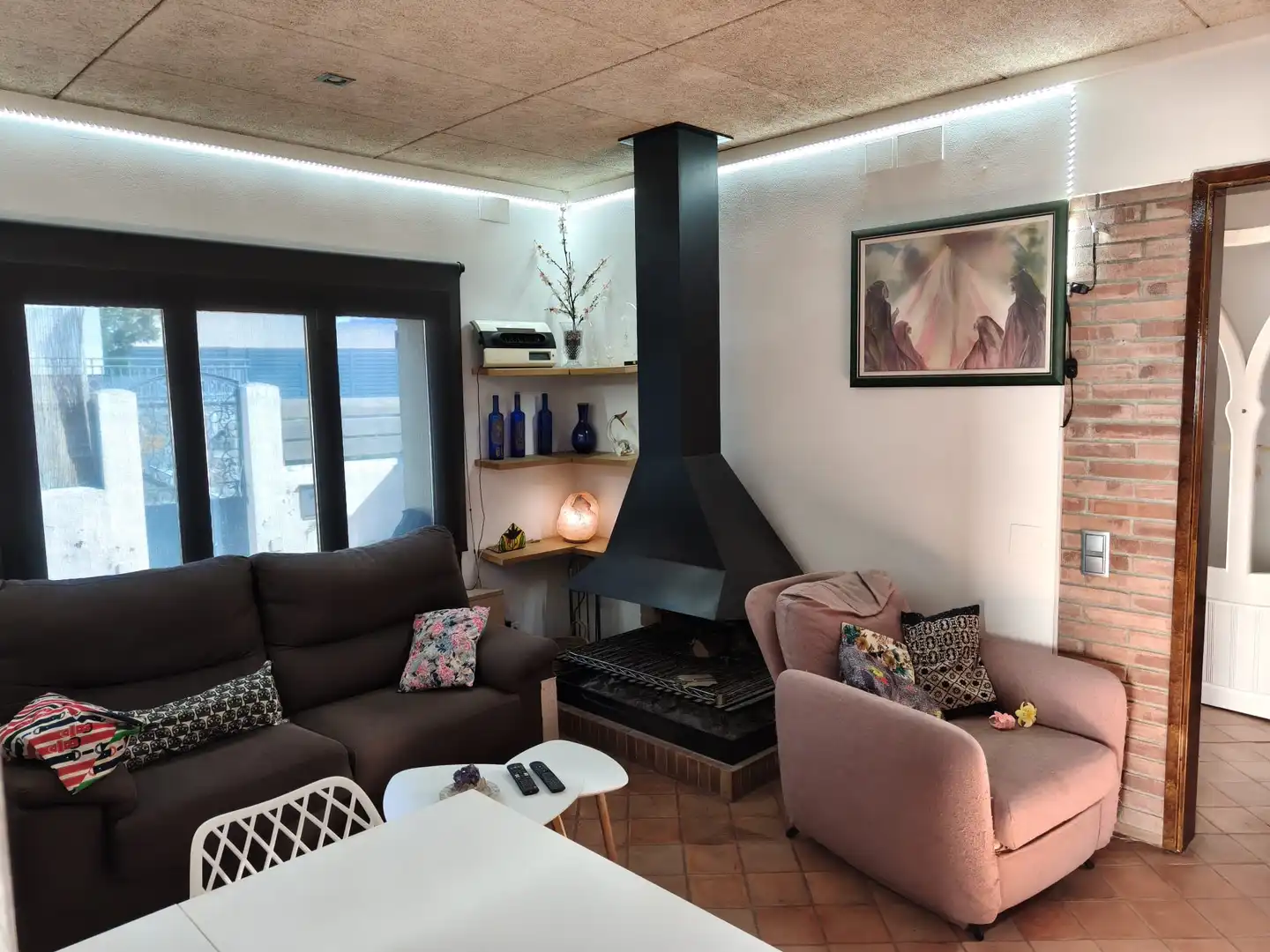 Sala de estar de Casa o chalet en venta en Aiguafreda, Barcelona