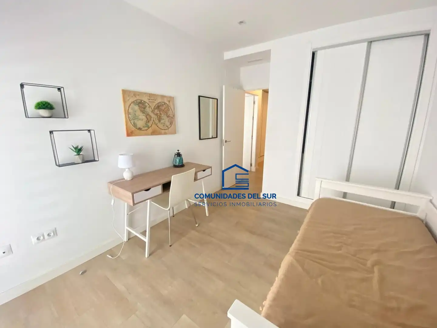 Schlafzimmer von Wohnungen zur Miete in Cádiz mit Klimaanlage, Terrasse und Möbliert
