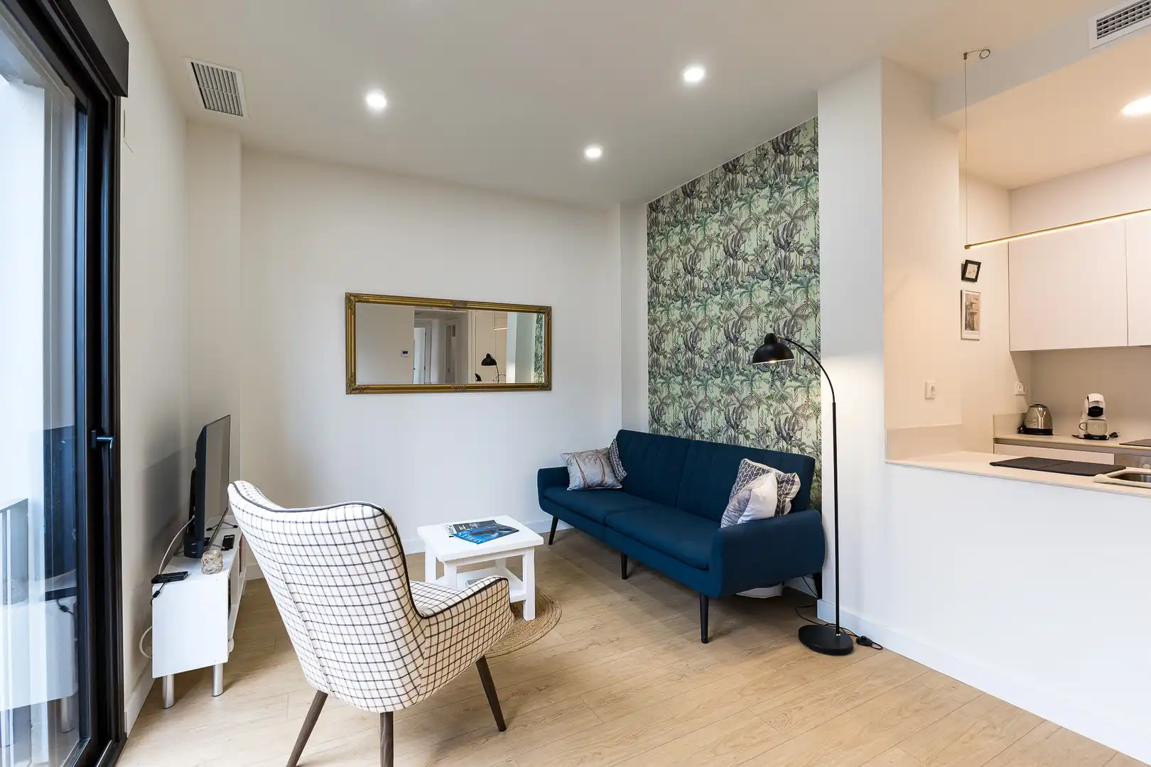 Living room of Apartments for sale in Vilanova i la Geltrú  with Air Conditioner, Heating and Storage room
