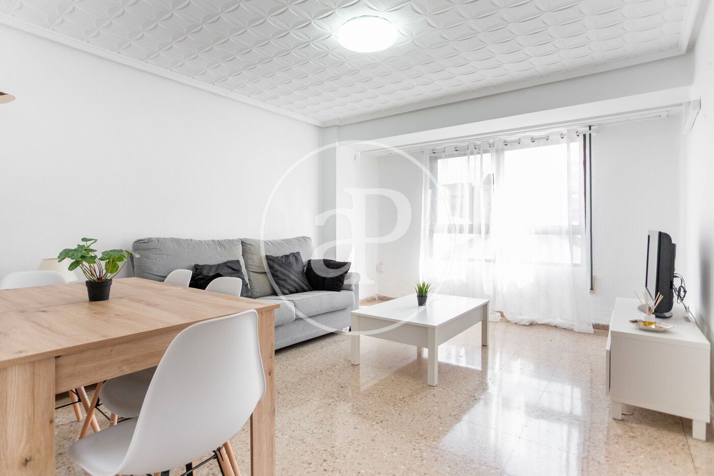 Exterior view of Flat to rent in  Valencia Capital  with Heating, Furnished and Balcony