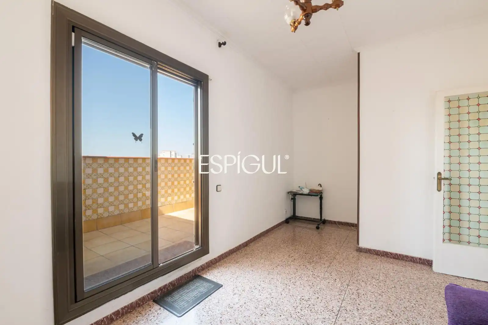 Schlafzimmer von Dachboden zum Verkauf in Barcelona mit Klimaanlage, Heizung und Terrasse